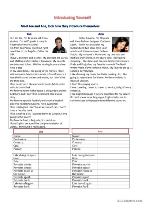 316 Introducing English Esl Worksheets Pdf And Doc