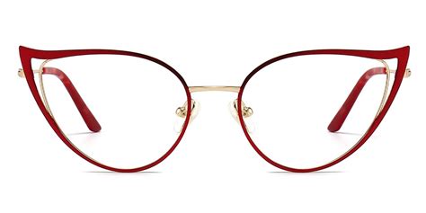 Caoimhe Cat Eye Red Glasses For Women Lensmart