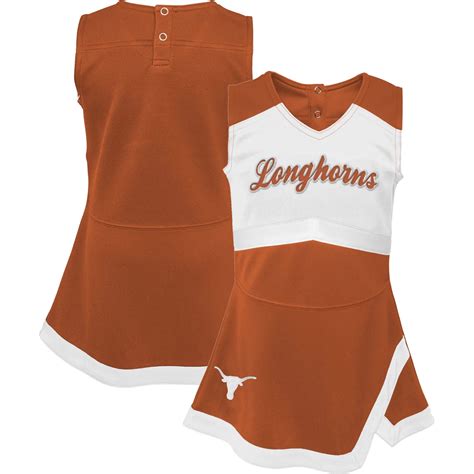 Girls Youth Texas Texas Longhorns Cheer Captain Jumper Dress | Academy