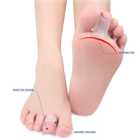 1Pair Foot Care Tools Silicone Gel Hammer Overlapping Toe Valgus