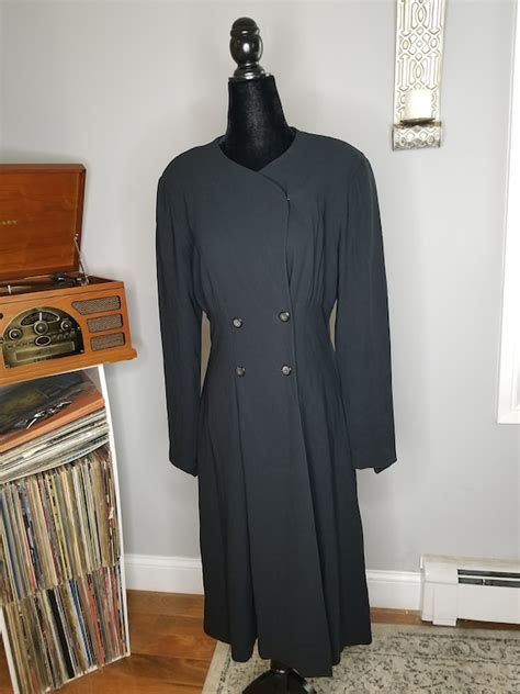 Vintage Liz Claiborne 1990 S Does 1940 S Swing Dress Gem