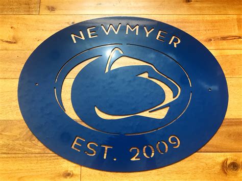 Penn State Metal Man Cave Sign Custom Metal Farm Sign Custom