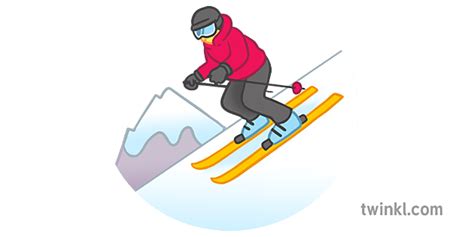 skiing emoji emoticon michezo theluji ishara sms - Twinkl