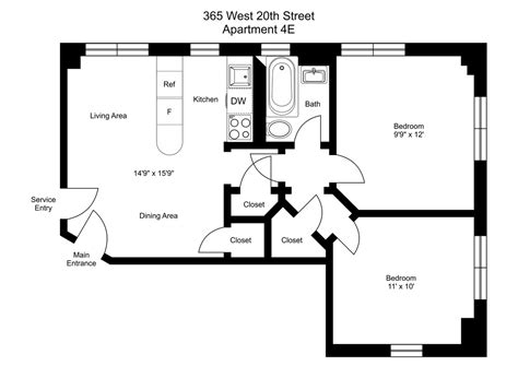 Typical New York Apartment Floor Plans | Viewfloor.co