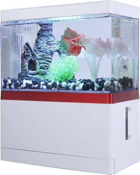 Lomas KIT ACUARIO RECTANGULAR NEGRO CON LUZ LED 56 L Amazon Mx