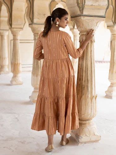 Mehak Nude Tiered Kurta At Rs Piece Women Kurta In Jaipur ID