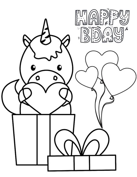 Unicorn Birthday Coloring Pages Unicorn Birthday Printables Unicorn Birthday Coloring Sheets