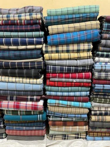 Cotton Twill Checks And Oxford Checks Check Stripes Multicolour At Rs