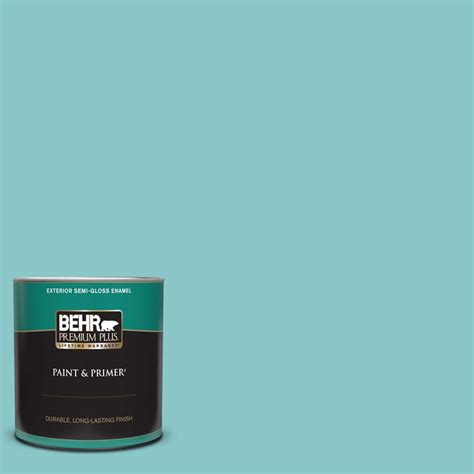 BEHR PREMIUM PLUS 1 Qt 510D 4 Embellished Blue Semi Gloss Enamel