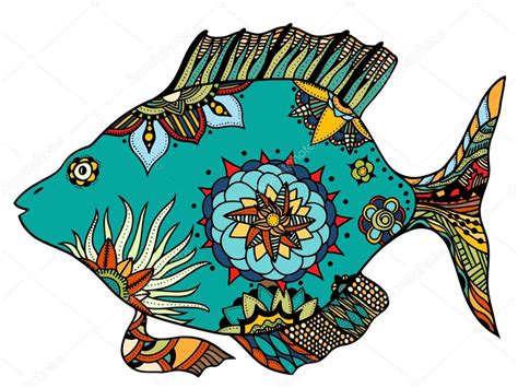 Zentangle Stylized Fish Stock Vector Image By Frescomovie