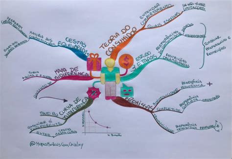 O Que é Teoria Do Consumidor Em Mapa Mental Feito à Mão Parte I