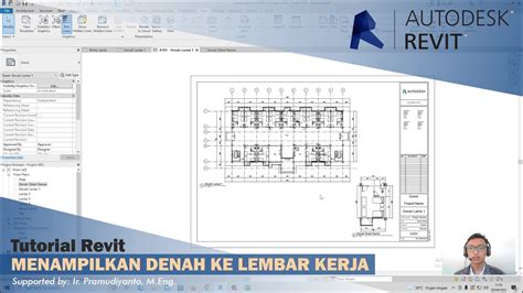 Tutorial Autodesk Revit Arsitektur Menempatkan Denah Pada Lembar