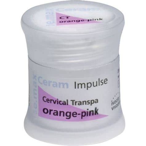 Ivoclar Vivadent Ips E Max Ceram Impulse Cervikal Transpamasse Orange Pink