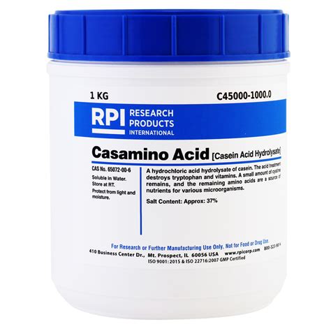 C45000 10000 Casamino Acids Casein Acid Hydrolysate 1 Kilogram