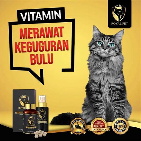 Vitamin Kucing Gemuk Sihat Lebat Bulu ROYAL PET Selera Makan Supplement