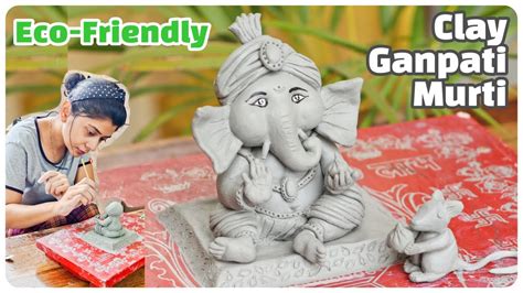 How To Make Eco Friendly Ganesh Murti At Home Shadu Mati Clay Ganpati