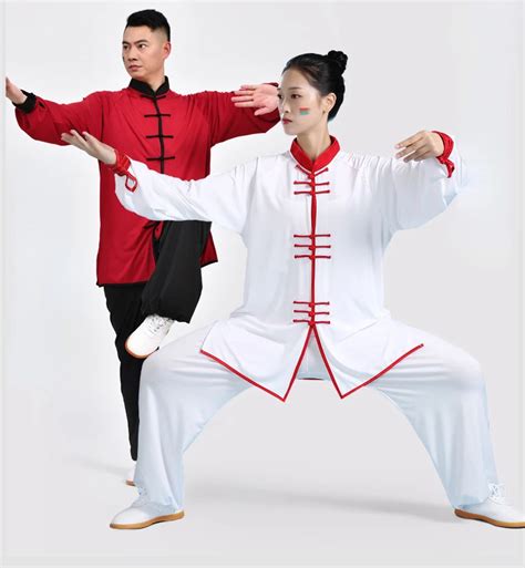 Kung Fu Uniform Traditional Chinese Clothing Long Sleeved Wushu Taichi