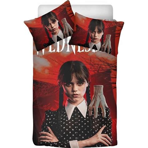 Mercredi Addams Housse De Couette Mercredi Addams Pour Enfants