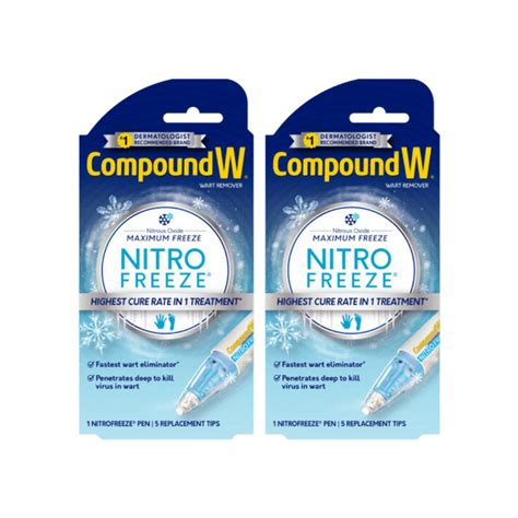 Compound W Nitrofreeze Kids Medicated Wart Removal Pen With 5 Tips 1