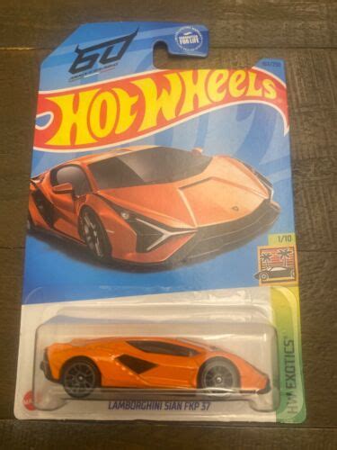 Hot Wheels H Case Orange Lamborghini Sian Fkp Hw Exotics