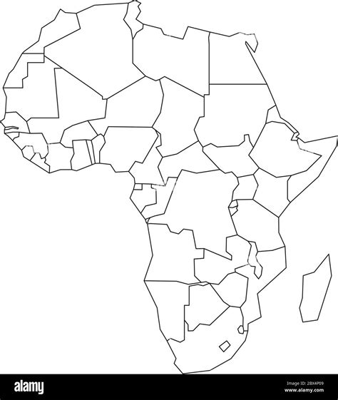 Africa Political Map Outline