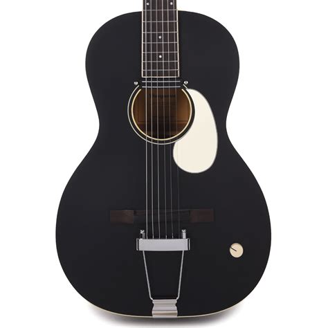 Orangewood Juniper Black Live Rubber Bridge Parlor Acoustic Guitar