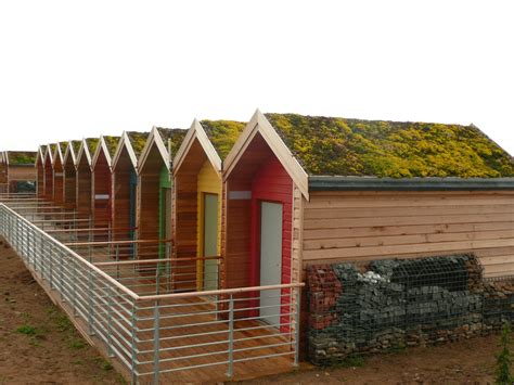 Blyth Beach Huts - Greenroofs.com