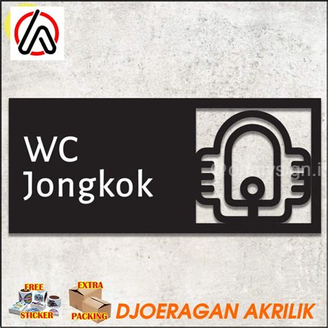 Jual Murah Sign Wc Jongkok Akrilik Acrylic Sign Modern Sign Board