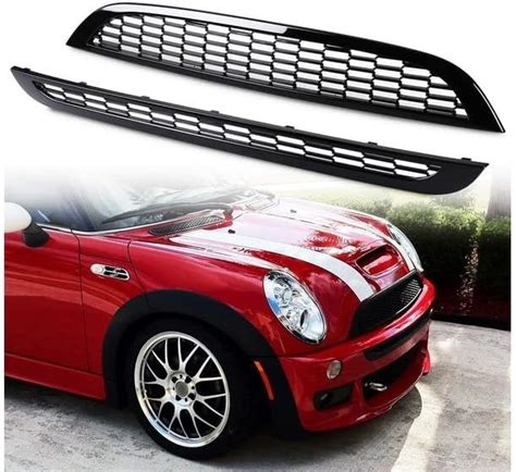 Amazon Parrilla De Malla Delantera Pintada Negra Para Mini Cooper