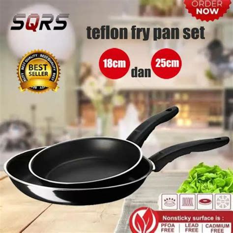 Jual Teflon Frypan Set 2in1 Teflon Frypan Set2pcs Shopee Indonesia