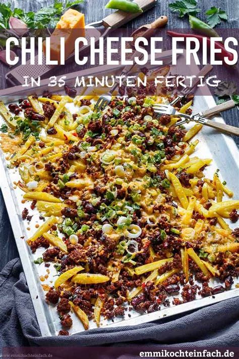 Chili Cheese Fries Mit Frischen Kartoffeln Rezept Rezepte Einfach