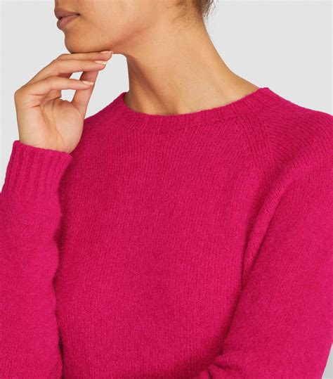 Womens Weekend Max Mara Pink Alpaca Blend Sweater Harrods UK