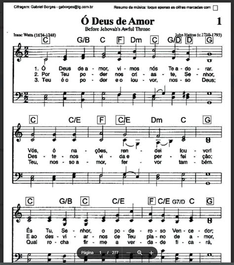 Download PDF Hinário Adventista Partituras e Cifras Instrutores