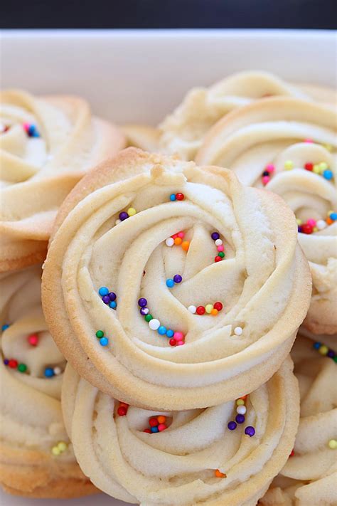 Cherry Topped Cookies Butter Swirl Shortbread Cookies Butter Swirl Cookies