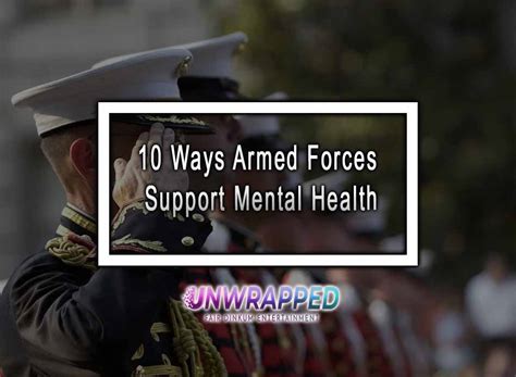 Ways Armed Forces Support Mental Health