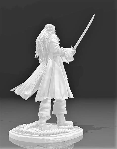 Captain Jack Sparrow Stl 3d Design Stl File Figure Print Etsy