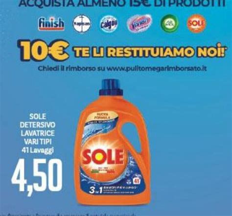 Sole Detersivo Lavatrice Vari Tipi Lavaggi Offerta Di Supermercati