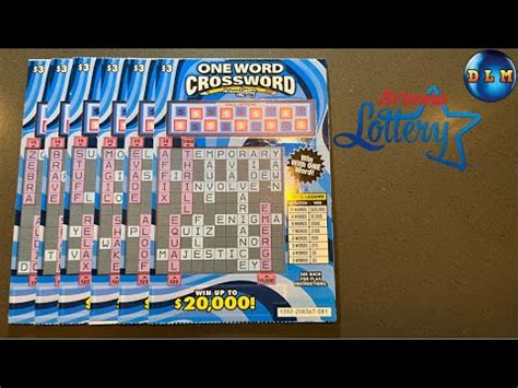 20K PRIZE CROSSWORD SCRATCH OFF TICKETS LET S PLAY YouTube