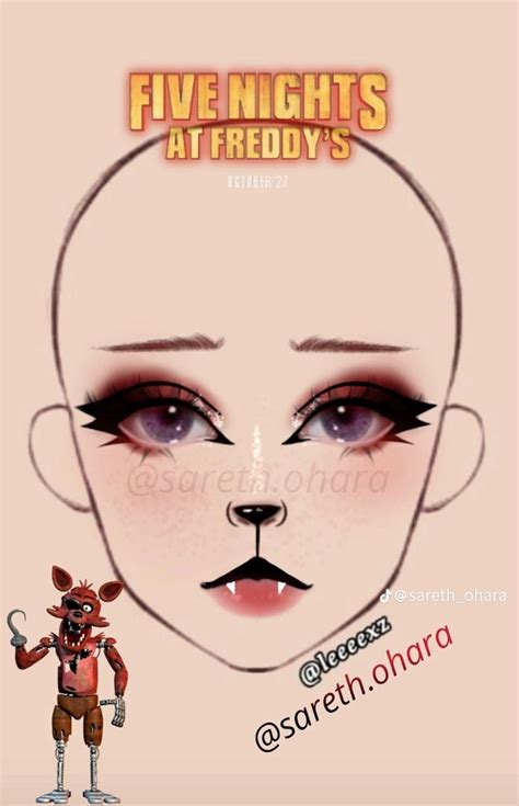 Foxy Fnaf Makeup Anime Eye Makeup Movie Makeup Creepy Makeup