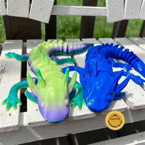 Axolotl Rubber Fidget Toy Quiet Fidget Toy Articulated Etsy D