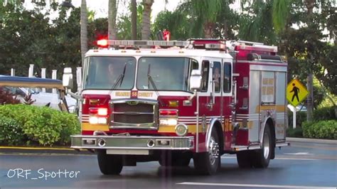 Orange County Fire Rescue Engine 56 Arriving At A Automatic Alarm 12