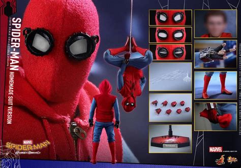 Hot Toys человек паук фигурка MMS414 Spider Man Homecoming 1 6 человек паук Homemade Suit