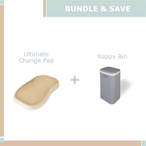 Ultimate Change Pad Nude Bundle Save Nappy Bin Babyhood