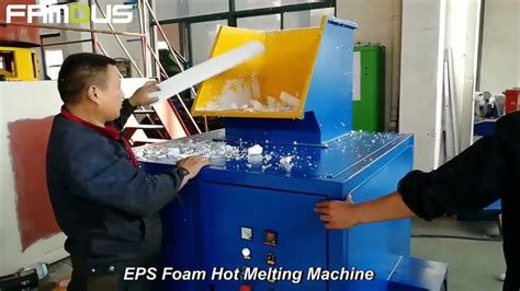 Small Machine For EPS Foam Recycling Seafood Foam Box Recycling Machine EPS Foam Hot Melting Machine