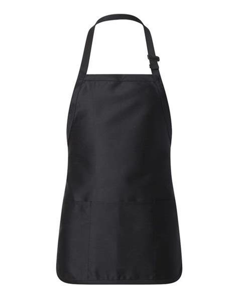 Q Tees Q4250 Full Length Apron With Pouch Pocket