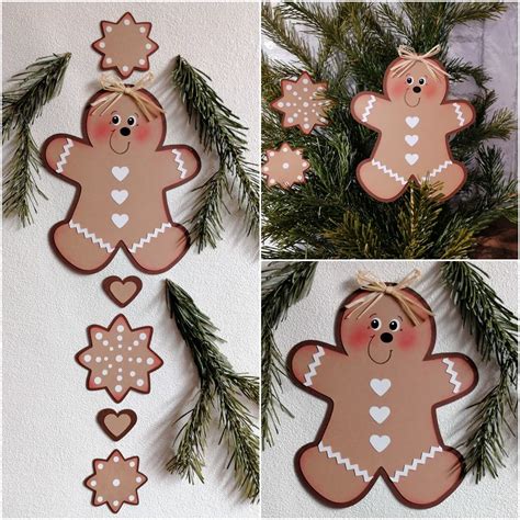 Lebkuchen Männchen und Gebäck aus Papier basteln