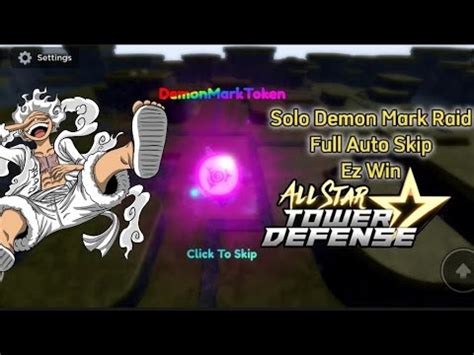 Solo Demon Mark Raid Full Auto Skip No Cooler No Aizen No Cid All