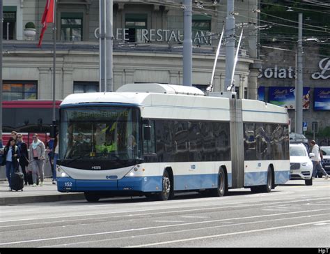 Vbz Hess Trolleybus Nr Unterwegs Auf Der Linie In Der Stadt