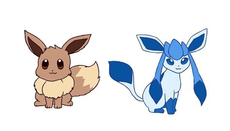 Eevee and Glaceon by Wolfychu : r/Eevee