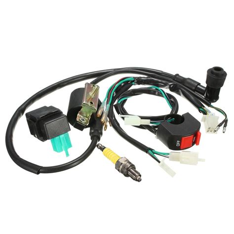 Wiring Loom Kill Switch Coil Cdi Spark Plug Kit For Cc Cc Cc